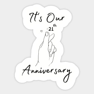 It's Our Twenty First Anniversary Sticker